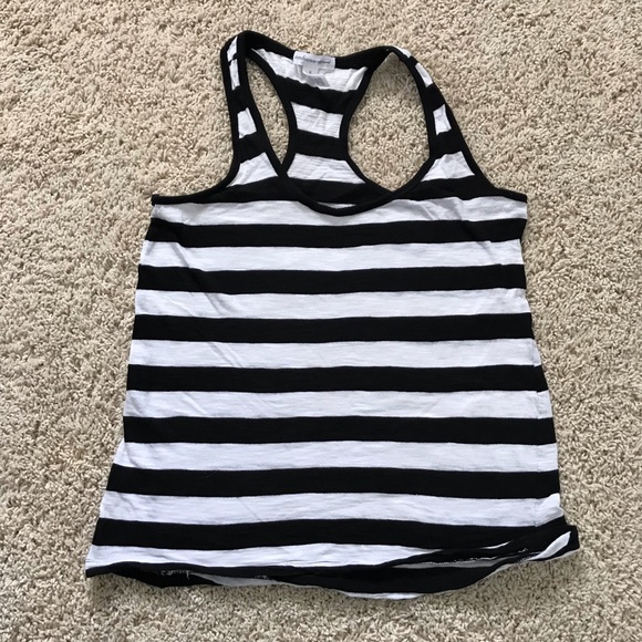 Black & White Razorback Tank - Picture 1 of 3